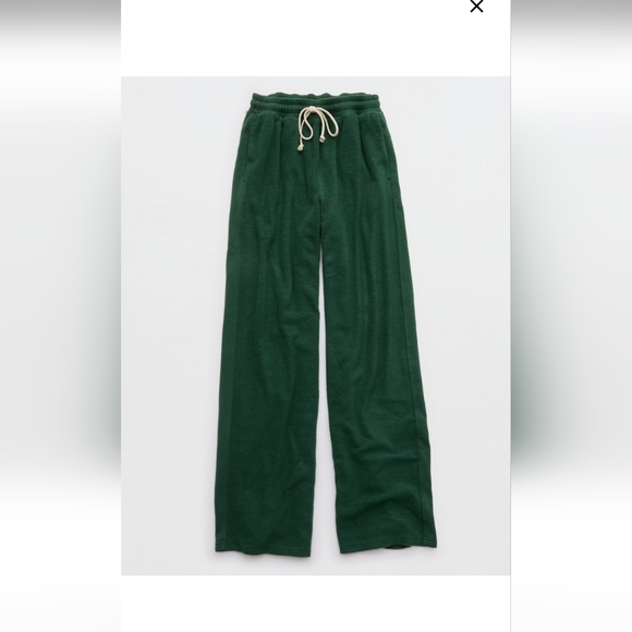 Cozy Aerie Wide Leg Trouser Sweatpants - Picture 2 of 2